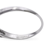 Vintage Granat 18k White Gold 0.45tcw Diamond Engagement Ring