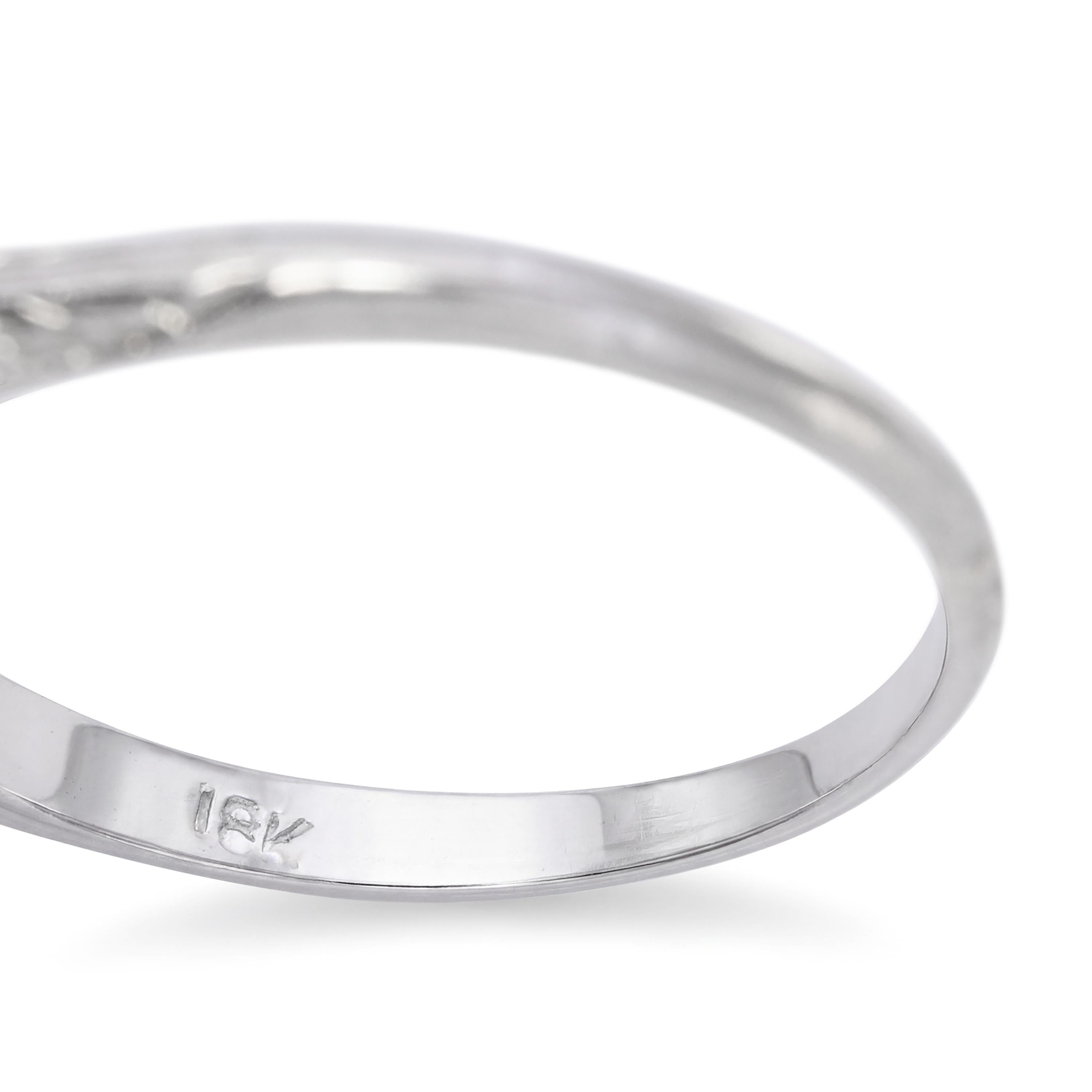 Art Deco 18k White Gold 0.55tcw Old Euro Diamond and Sapphire Engraved Ring