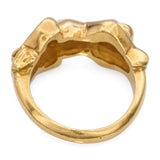 Vintage 18k Yellow Gold Monkey Ring