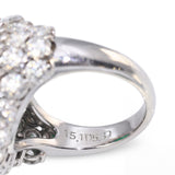 Platinum 7.52ct Colombian Emerald and 5.30tcw Diamond Ring