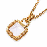18k Yellow Gold Vera Wang 4.50ct Morganite Pendant Necklace