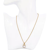 18k Yellow Gold Vera Wang 4.50ct Morganite Pendant Necklace