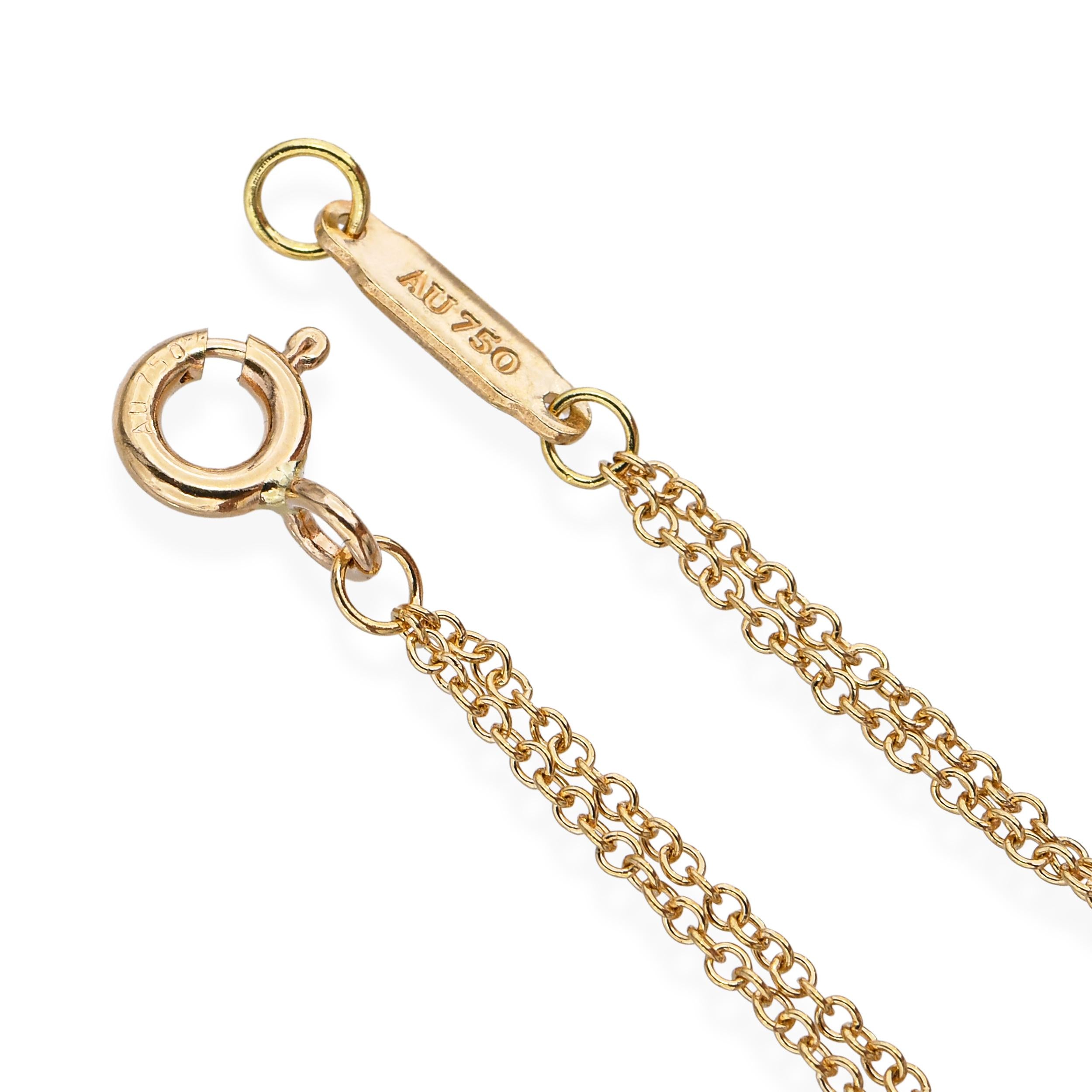 Tiffany & Co. 18k Yellow Gold Infinity Double Chain Bracelet