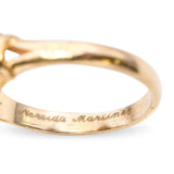 14k Yellow Gold 1987 "State University of New York Albany" Diamond Ring