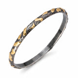 Yossi Harari Silver and Gold Two Tone Bangle