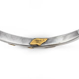 Yossi Harari Silver and Gold Two Tone Bangle