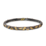 Yossi Harari Silver and Gold Two Tone Bangle