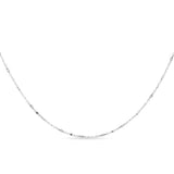 Vintage Platinum and Palladium Mixed Link Chain Necklace