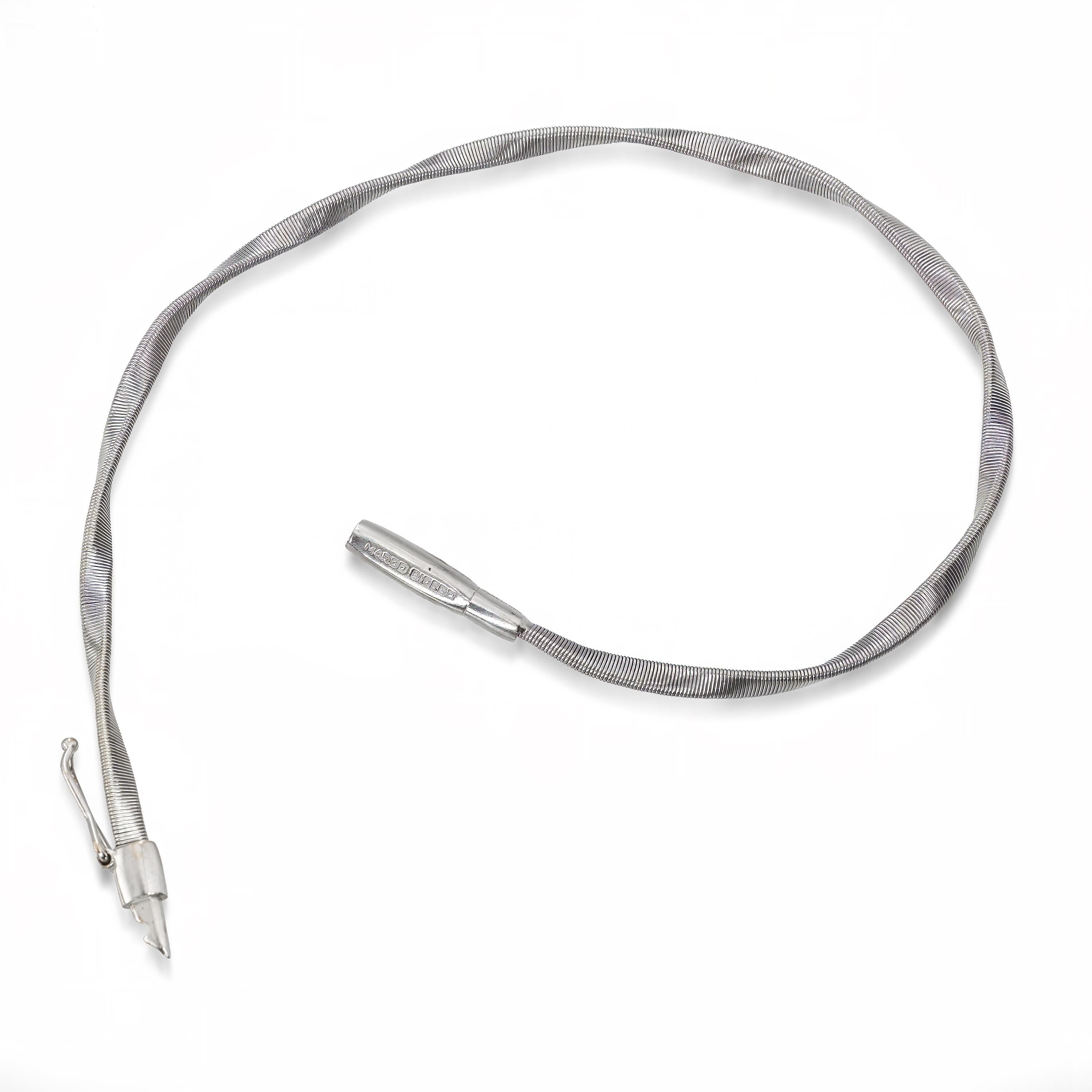 Marco Bicego 18k White Gold Twist Bracelet