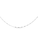 Vintage 14k White Gold 19" Delicate Mixed Link Chain Necklace