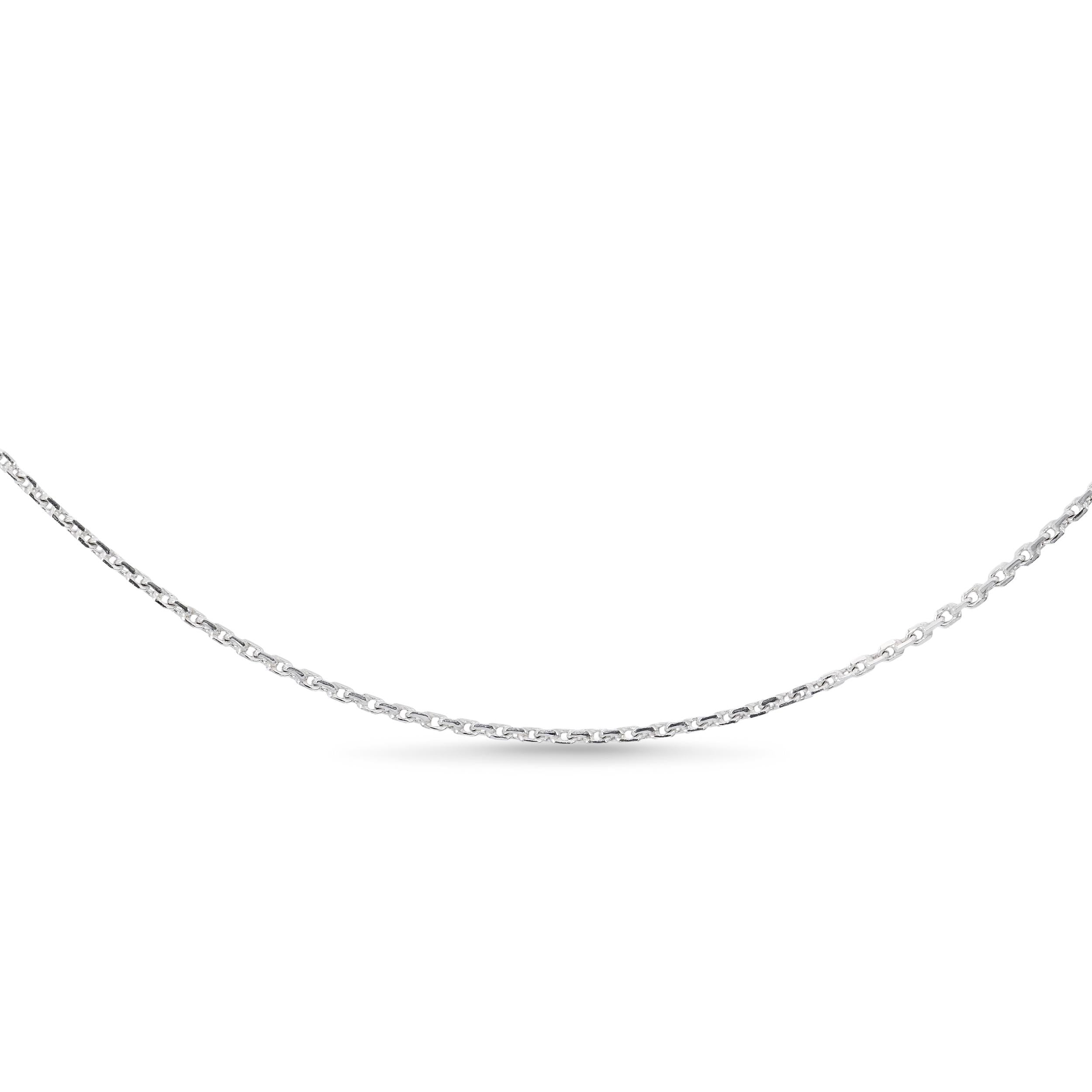 Vintage Platinum and Palladium Squared Chain Necklace