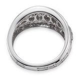Vintage Platinum Marquise Diamond Graduated Ring
