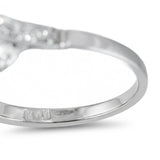Art Deco Platinum Rose Cut and OEC Diamond Accented Three Stone Semi Mount Ring