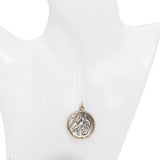 Vintage Silver and 14k Yellow Gold Alexander the Great Tetradrachm Coin Pendant