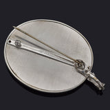 Erte Salome Gold & Silver Sapphire & Diamond Brooch Pin Pendant