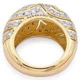 18k Yellow Gold 1.08tcw Diamond Dome Band Ring