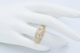 18k Yellow Gold 1.08tcw Diamond Dome Band Ring