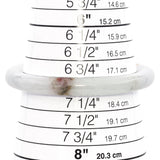 GIA 182.95Ct Translucent Light Gray Brown Grade A Jadeite Jade Bangle Bracelet