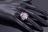 GIA Certified 14K Gold 30.50 Ct Kunzite & 0.80 TCW Diamond Cocktail Ring 13.21 G