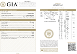 GIA Certified 1.30 Ct Round Brilliant I I2 Diamond 7.42 - 7.49 X 4.09 mm