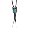 R|B Signed Navajo Turquoise Sterling Silver Bolo Tie