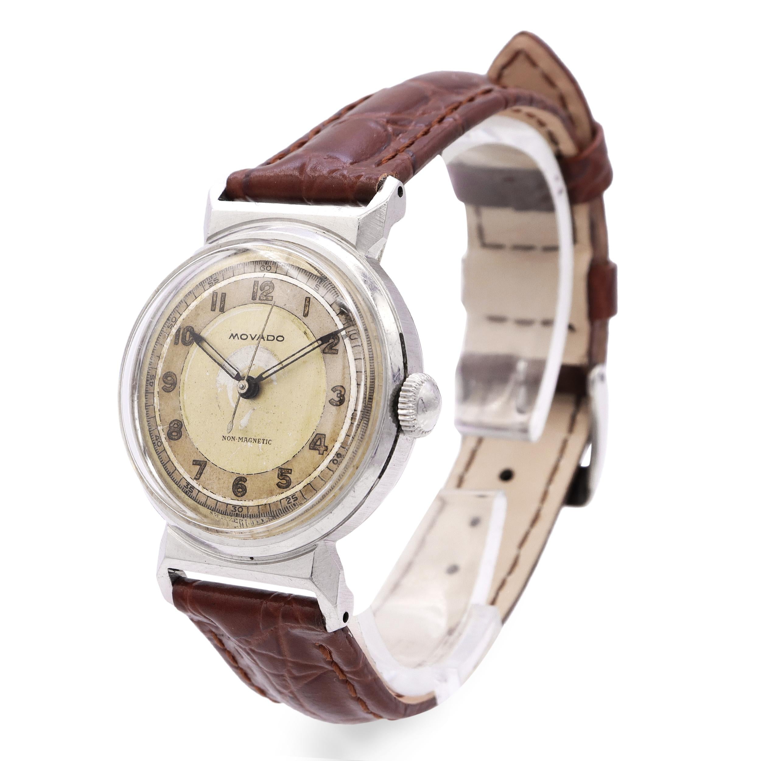 Vintage Movado Non-Magnetic Hand Wind Men’s Watch
