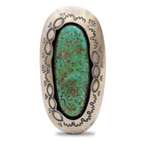 Teddy Goodluck Turquoise Sterling Silver Statement Ring