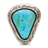 Vintage Teddy Goodluck Turquoise Sterling Silver Ring