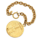 Vintage Chanel Chain Link Medallion Charm Bracelet