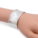 Vintage Tiffany & Co. 1837 Sterling Silver Wide Cuff Bracelet