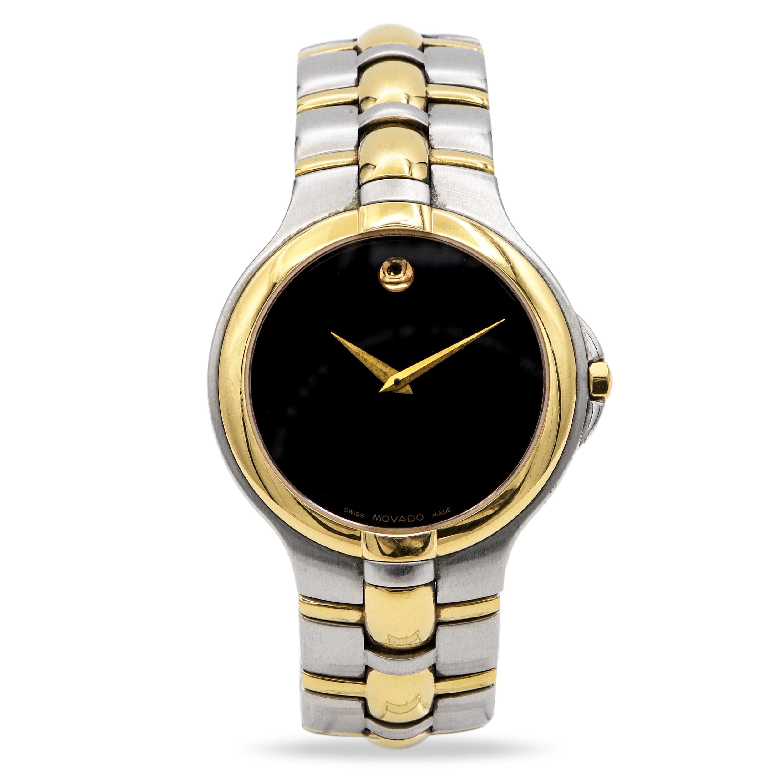 Movado Museum Two-Tone Stainless Steel Quartz Men's Watch Ref. 81.E7.1890