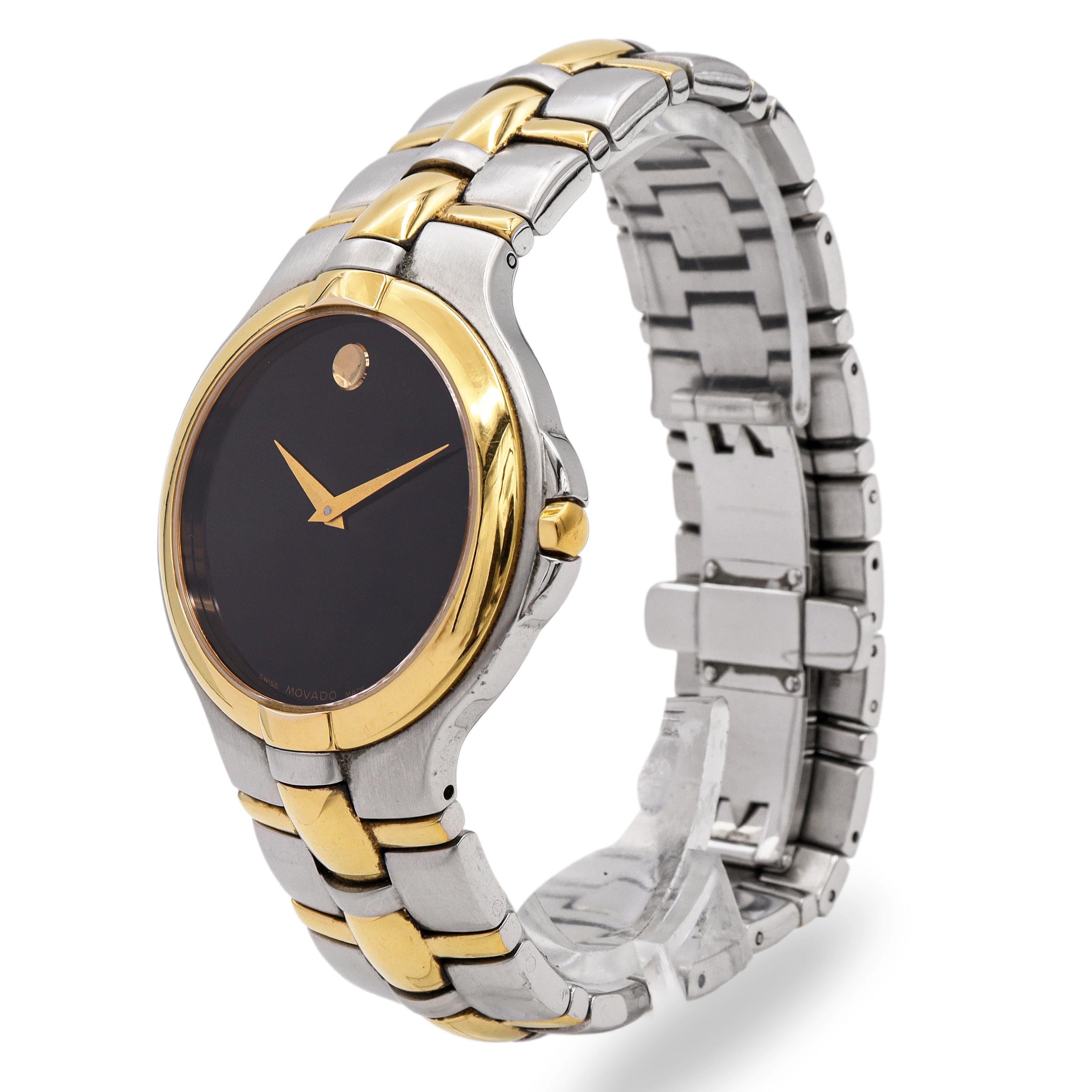 Movado Museum Two-Tone Stainless Steel Quartz Men's Watch Ref. 81.E7.1890