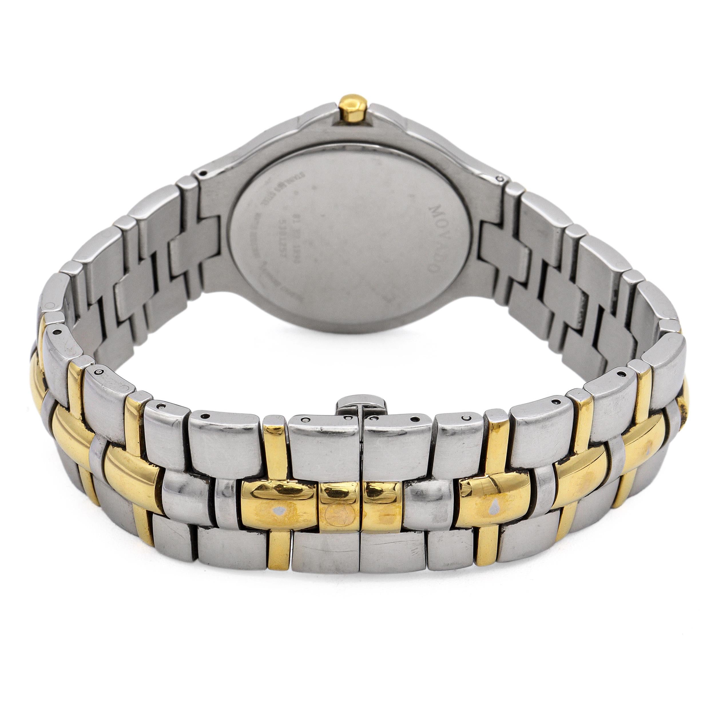 Movado Museum Two-Tone Stainless Steel Quartz Men's Watch Ref. 81.E7.1890