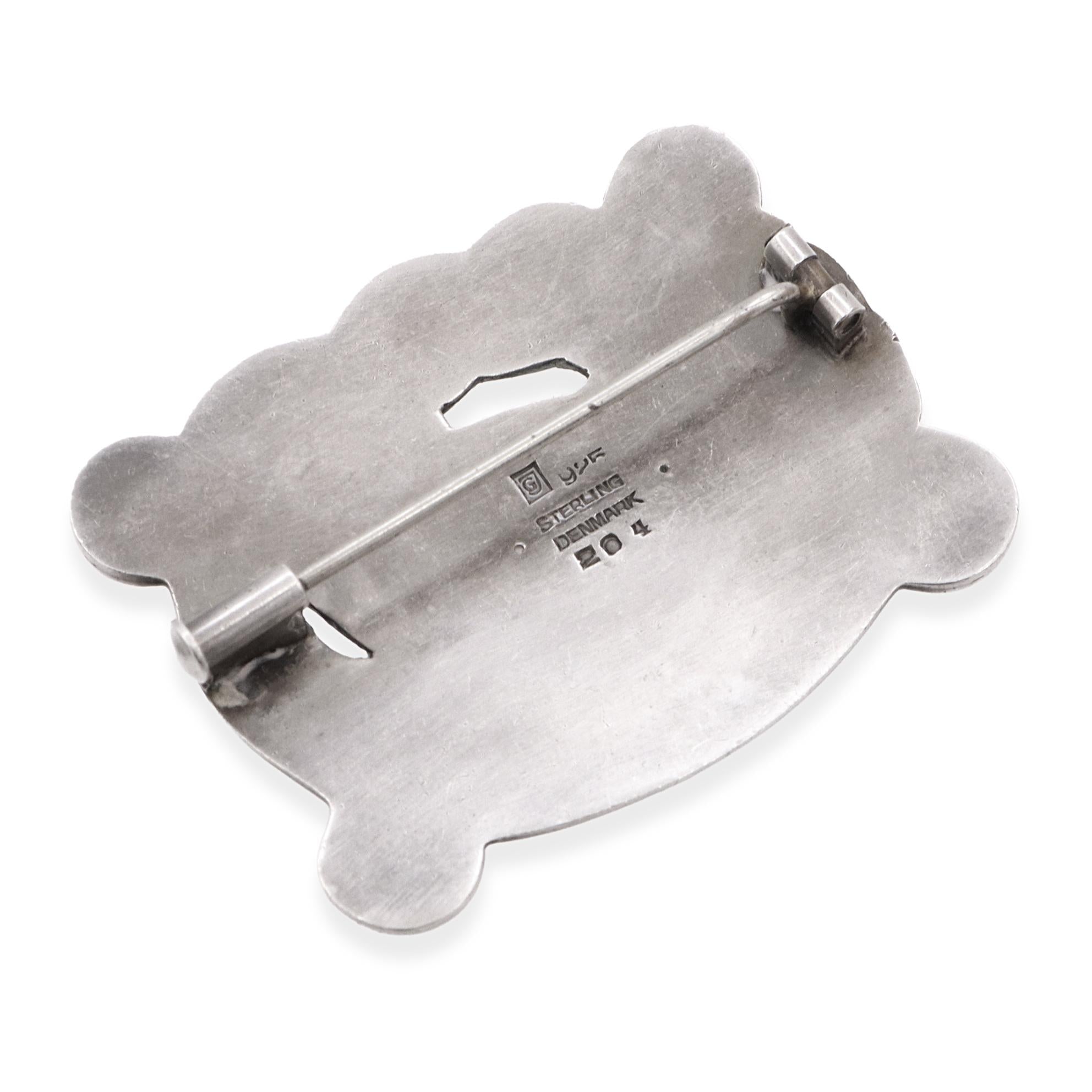 Vintage Georg Jensen Sterling Silver Dove Brooch #204