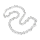Vintage 36" Tiffany & Co. Sterling Silver Round 13mm Link Rolo Chain Necklace