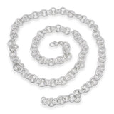 Vintage 36" Tiffany & Co. Sterling Silver Round 13mm Link Rolo Chain Necklace
