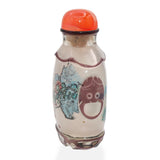 Antique Chinese Peking Glass Hand-Painted Inside Snuff Bottle