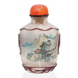 Antique Chinese Peking Glass Hand-Painted Inside Snuff Bottle