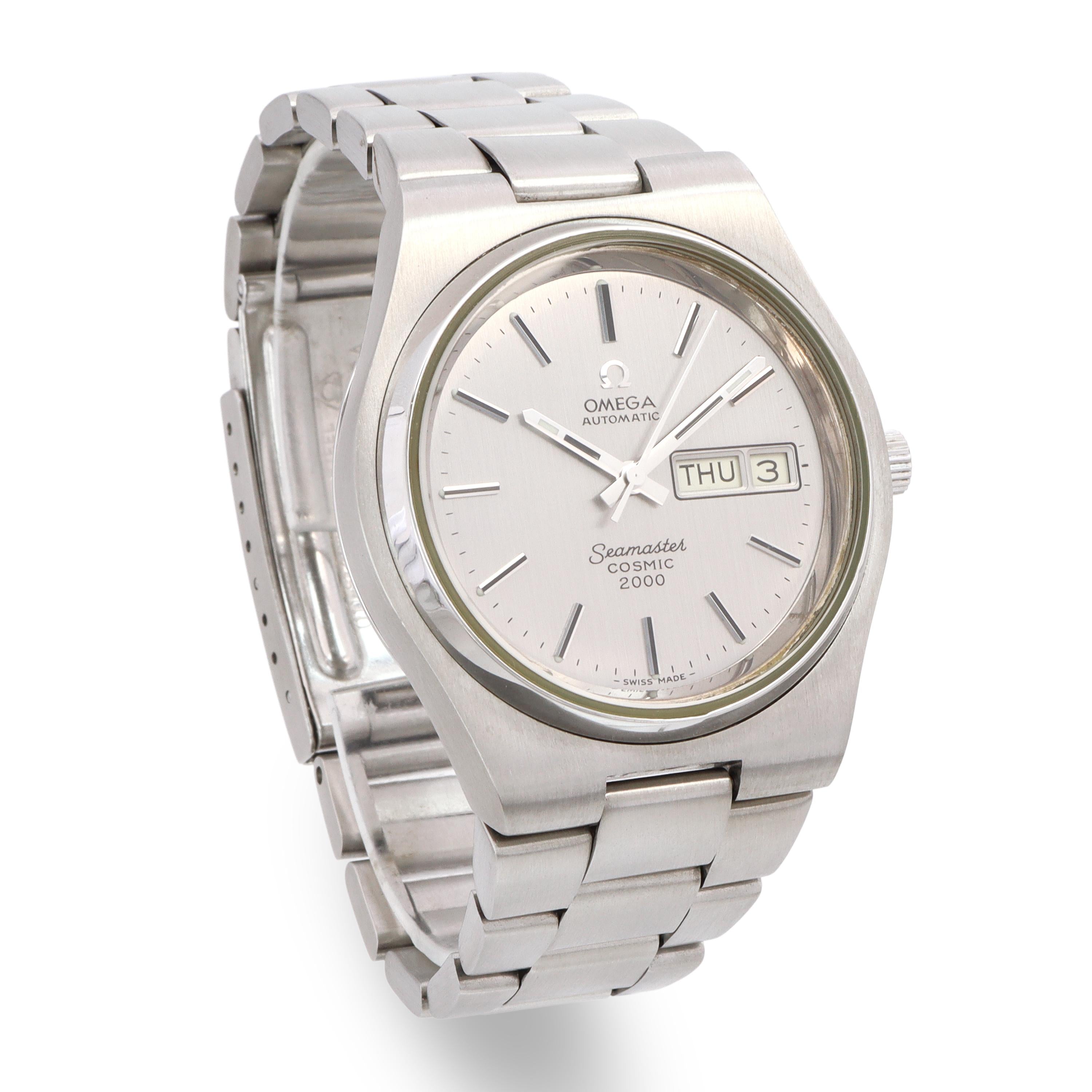 Vintage Omega Stainless Steel Seamaster Cosmic 2000 Automatic Watch