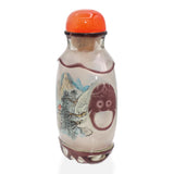 Antique Chinese Peking Glass Hand-Painted Inside Snuff Bottle
