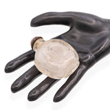 Antique Chinese Rutilated Quartz Carved Snuff Bottle