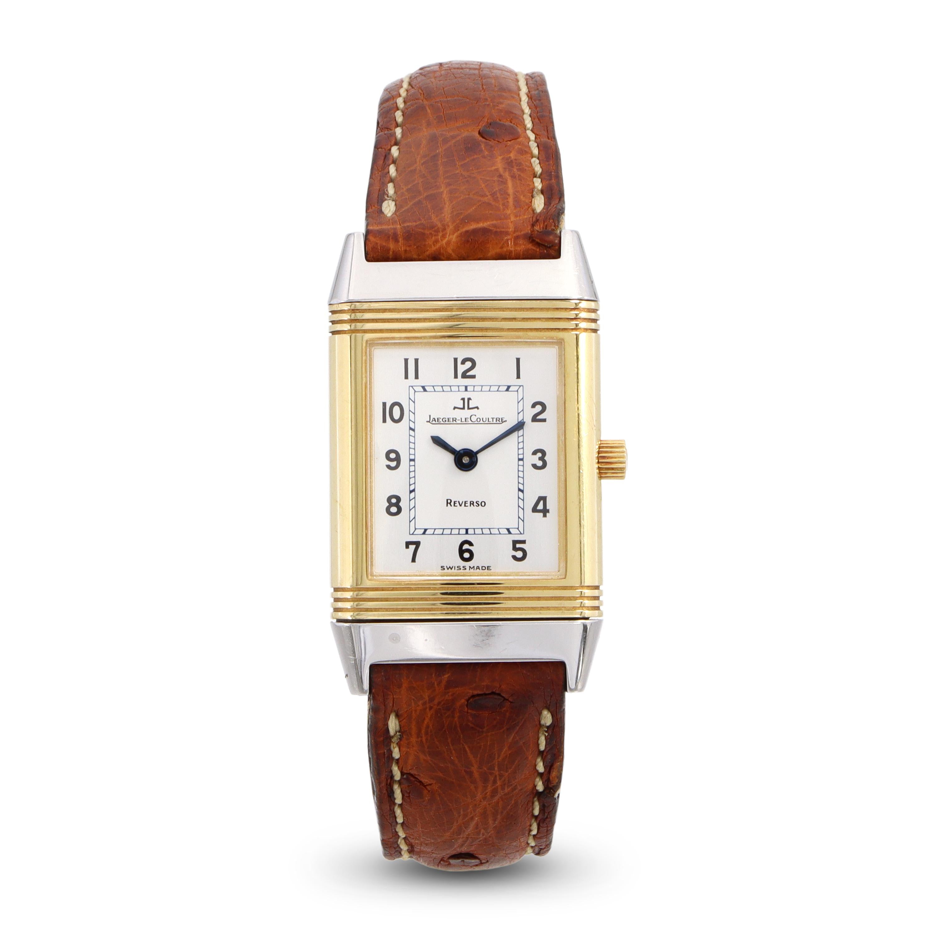 Jaeger-LeCoultre 18k Yellow Gold Stainless Steel Reverso Watch