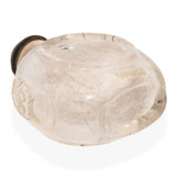 Antique Chinese Rutilated Quartz Carved Snuff Bottle