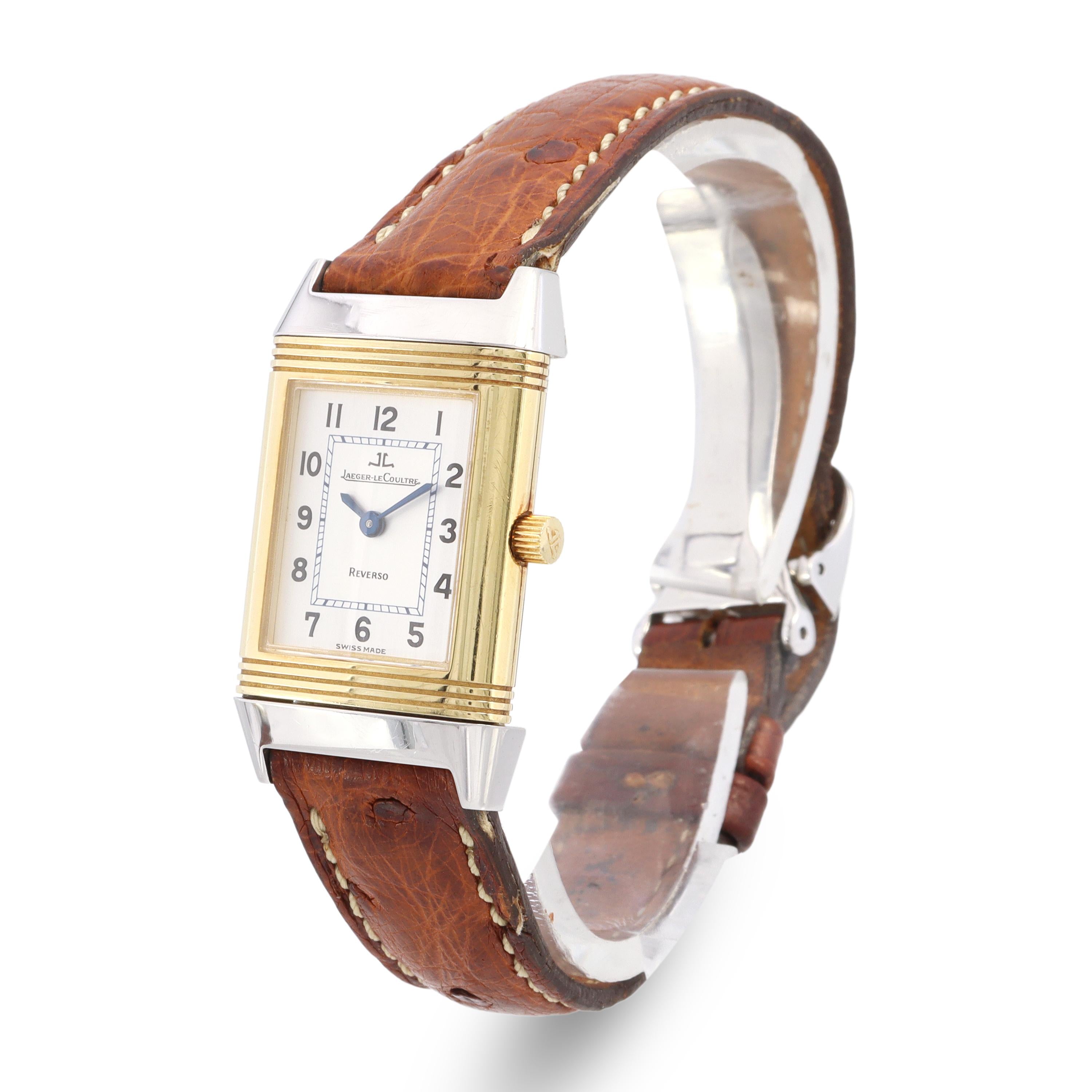 Jaeger-LeCoultre 18k Yellow Gold Stainless Steel Reverso Watch