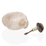 Antique Chinese Rutilated Quartz Carved Snuff Bottle