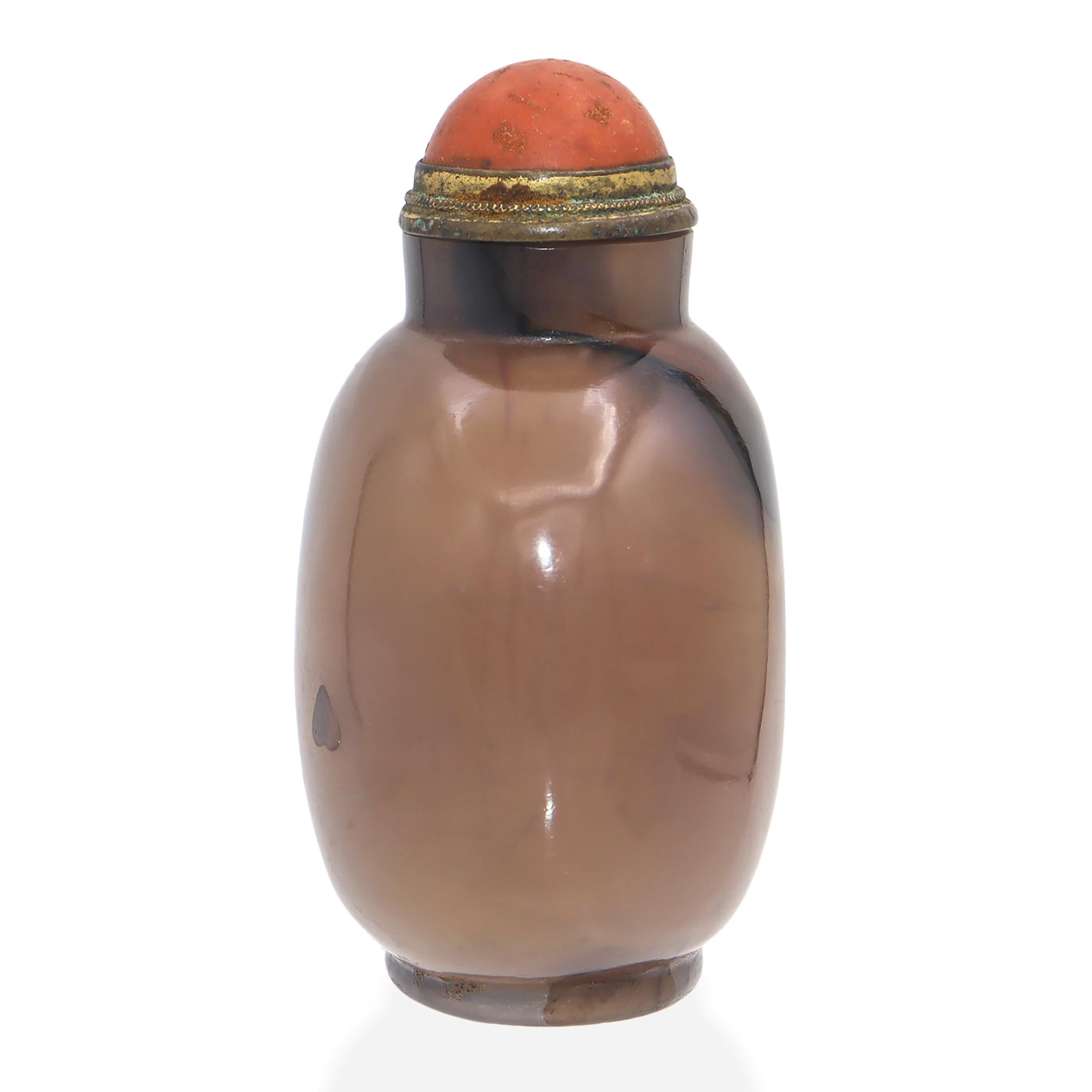 Antique Chinese Agate Snuff Bottle
