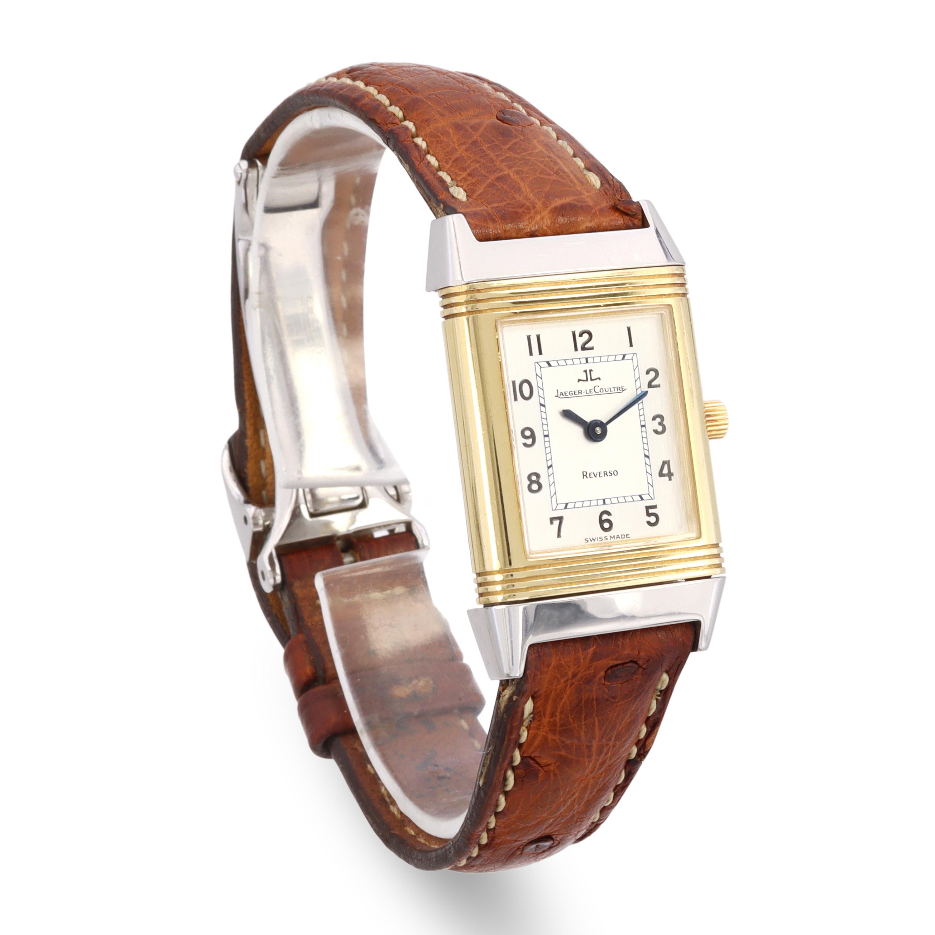 Jaeger-LeCoultre 18k Yellow Gold Stainless Steel Reverso Watch