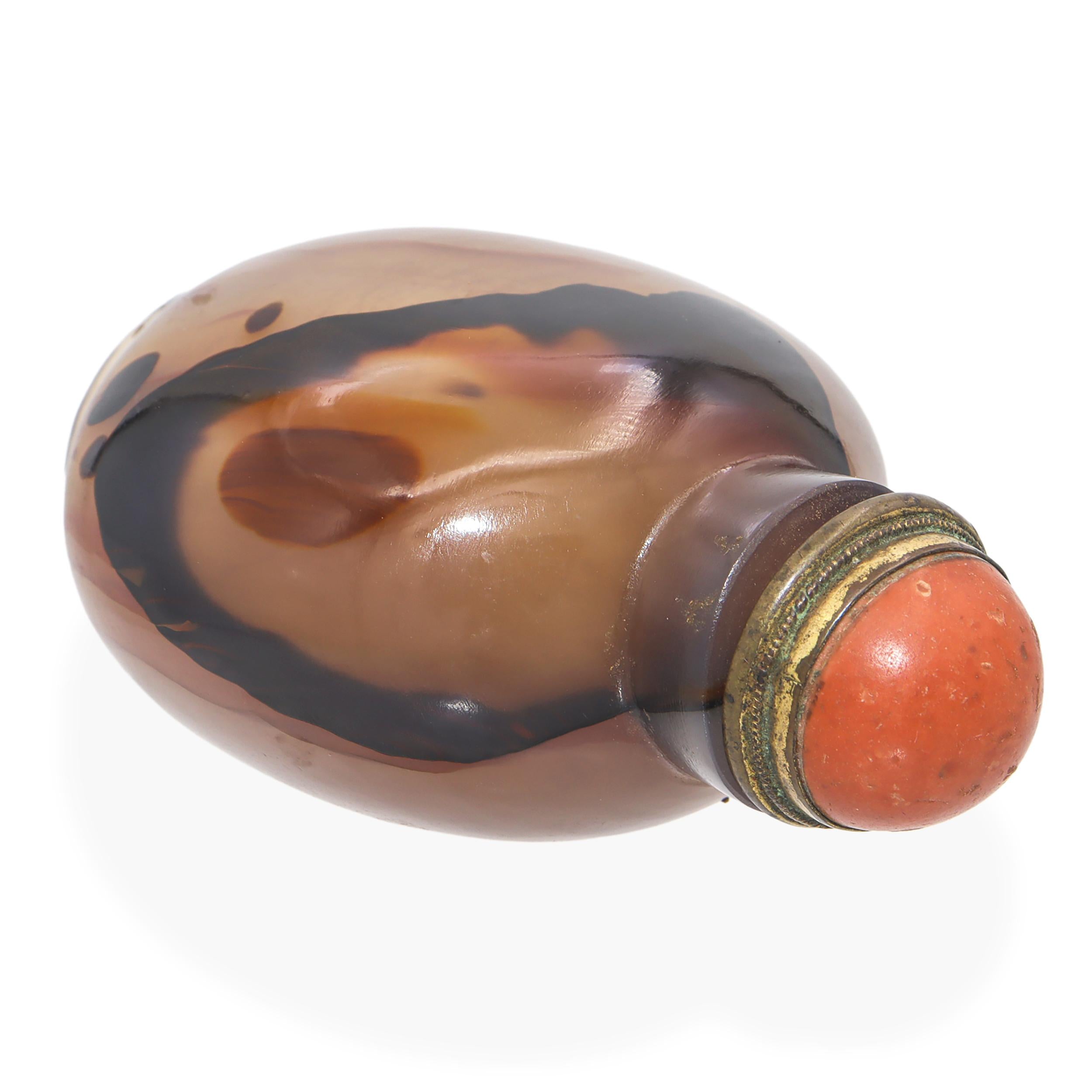 Antique Chinese Agate Snuff Bottle