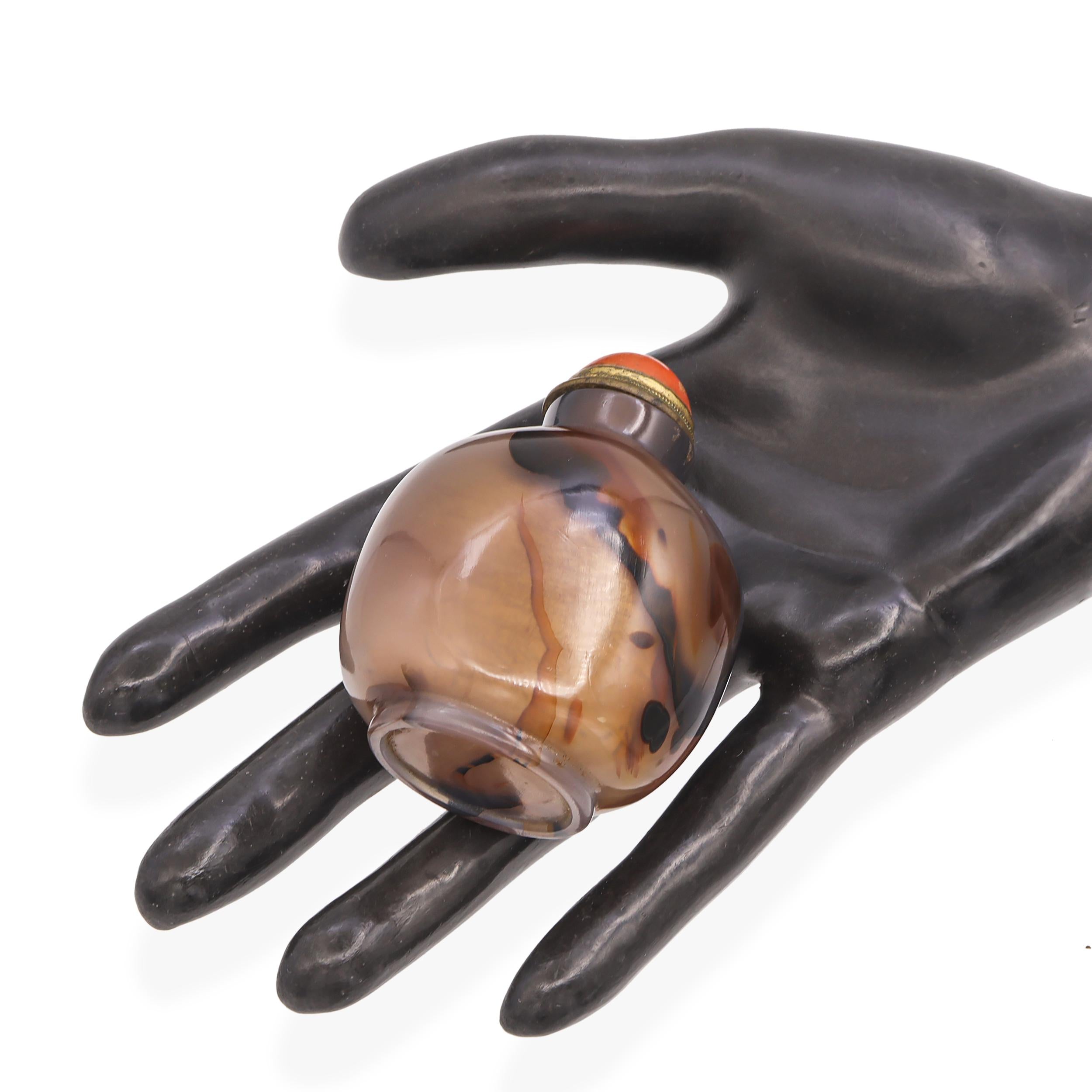 Antique Chinese Agate Snuff Bottle