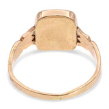 Vintage Yellow Gold Bloodstone Carved Intaglio Ring